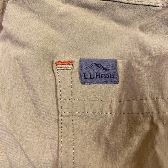 LL Bean Mens Cresta Hiking Pants Water Resistant Khaki 40x29 - Picture 5 of 7